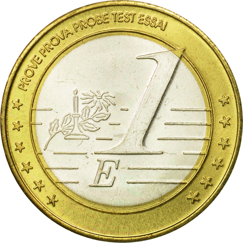 Mongolie, Medal, Essai 1 euro, 2005, SPL, Bi-Metallic