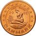 Dania, Medal, Essai 1 cent, 2002, MS(63), Miedź