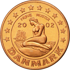 Denemarken, Medal, Essai 5 cents, 2002, UNC-, Koper