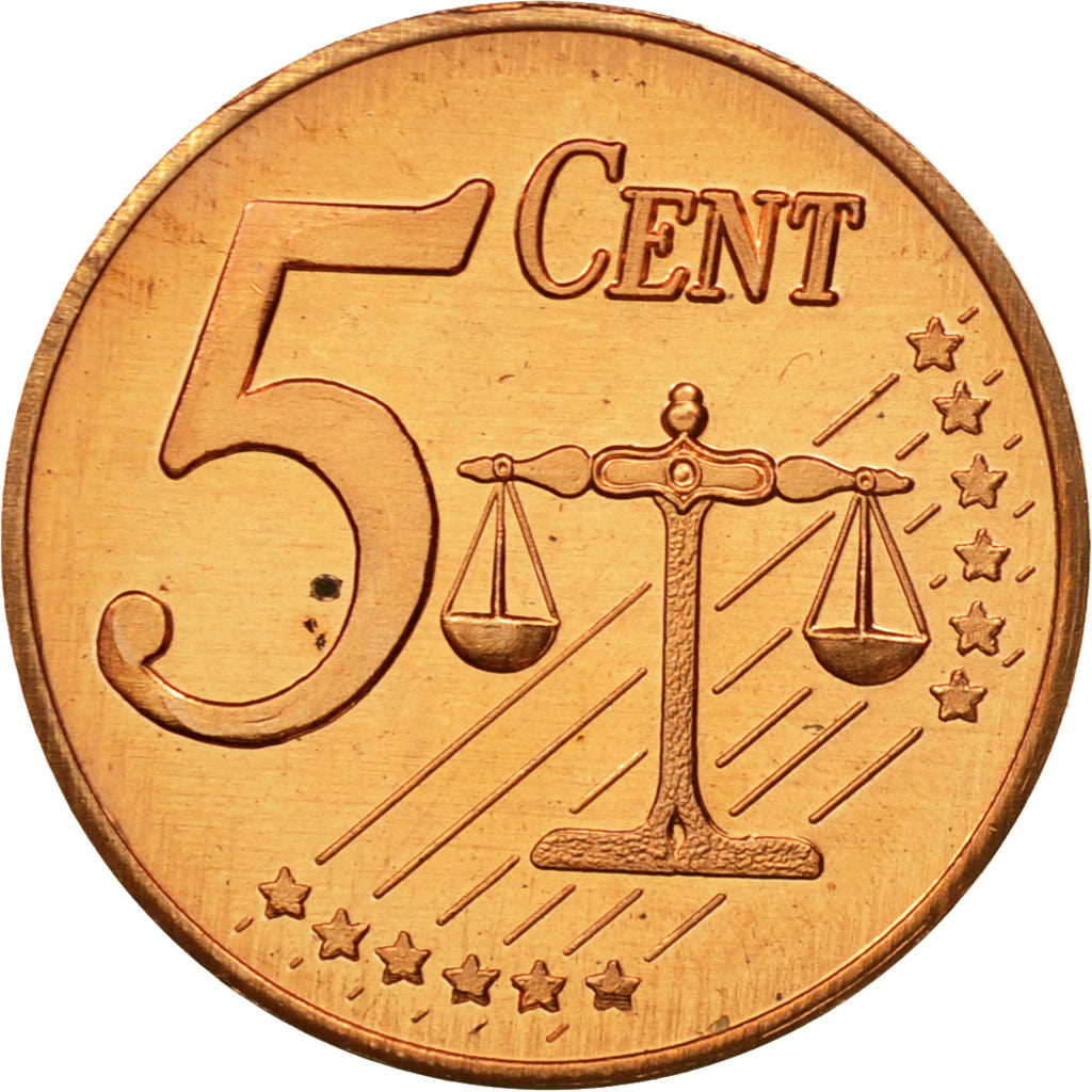 Denemarken, Medal, Essai 5 cents, 2002, UNC-, Koper