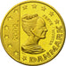 Danemark, Medal, Essai 50 cents, 2002, SPL, Laiton