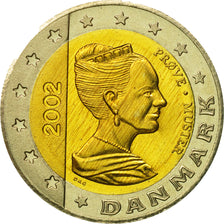 Danemark, Medal, Essai 2 euros, 2002, SPL, Bi-Metallic