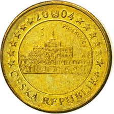 République Tchèque, Medal, Essai 10 cents, 2004, SUP, Laiton