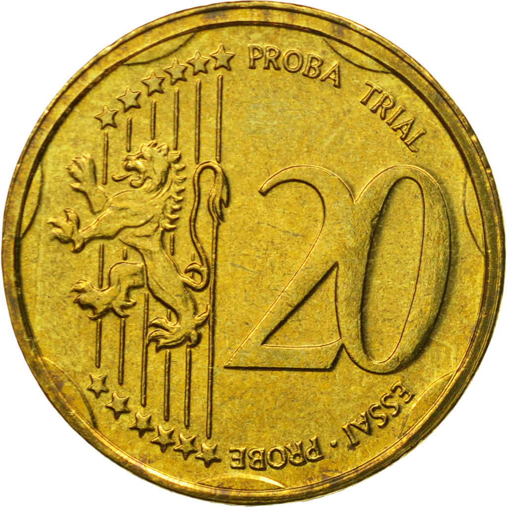 Czech Republic, Medal, Essai 20 cents, 2004, AU(55-58), Brass