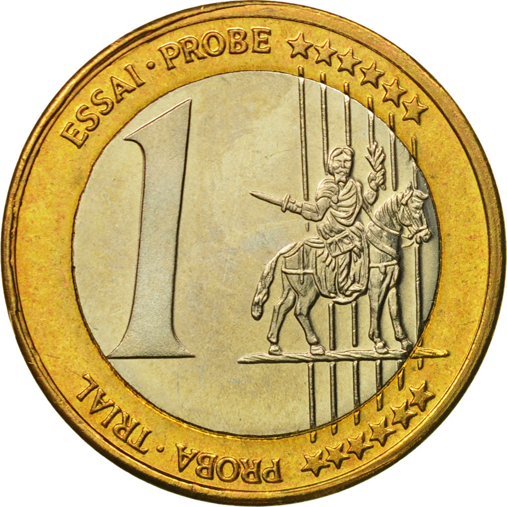 Czech Republic, Medal, Essai 1 euro, 2004, MS(63), Bi-Metallic