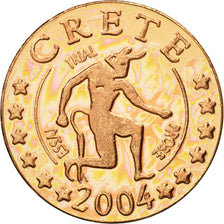 Creta, Medal, Essai 2 cents, 2004, SPL, Rame