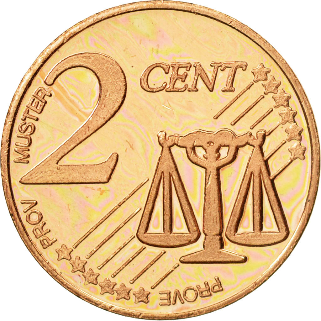 Crete, Medal, Essai 2 cents, 2004, MS(63), Copper