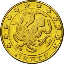 Crete, Medal, Essai 10 cents, 2004, MS(63), Brass