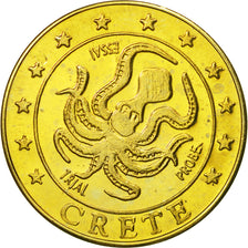 Crete, Medal, Essai 50 cents, 2004, SPL, Laiton