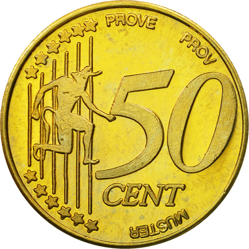 Crete, Medal, Essai 50 cents, 2004, SPL, Laiton