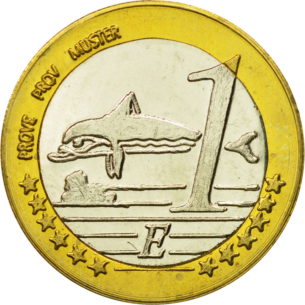 Crete, Medal, Essai 1 euro, 2004, SPL, Bi-Metallic