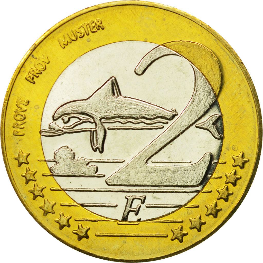Crete, Medal, Essai 2 euros, 2004, MS(63), Bi-Metallic