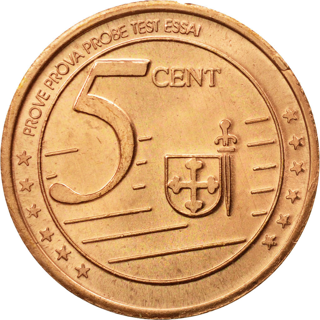 Macedonia, Medal, Essai 5 cents, 2005, MS(63), Copper