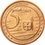 Macedonia, Medal, Essai 5 cents, 2005, SPL, Rame