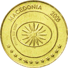 Macédoine, Medal, Essai 10 cents, 2005, SPL, Laiton