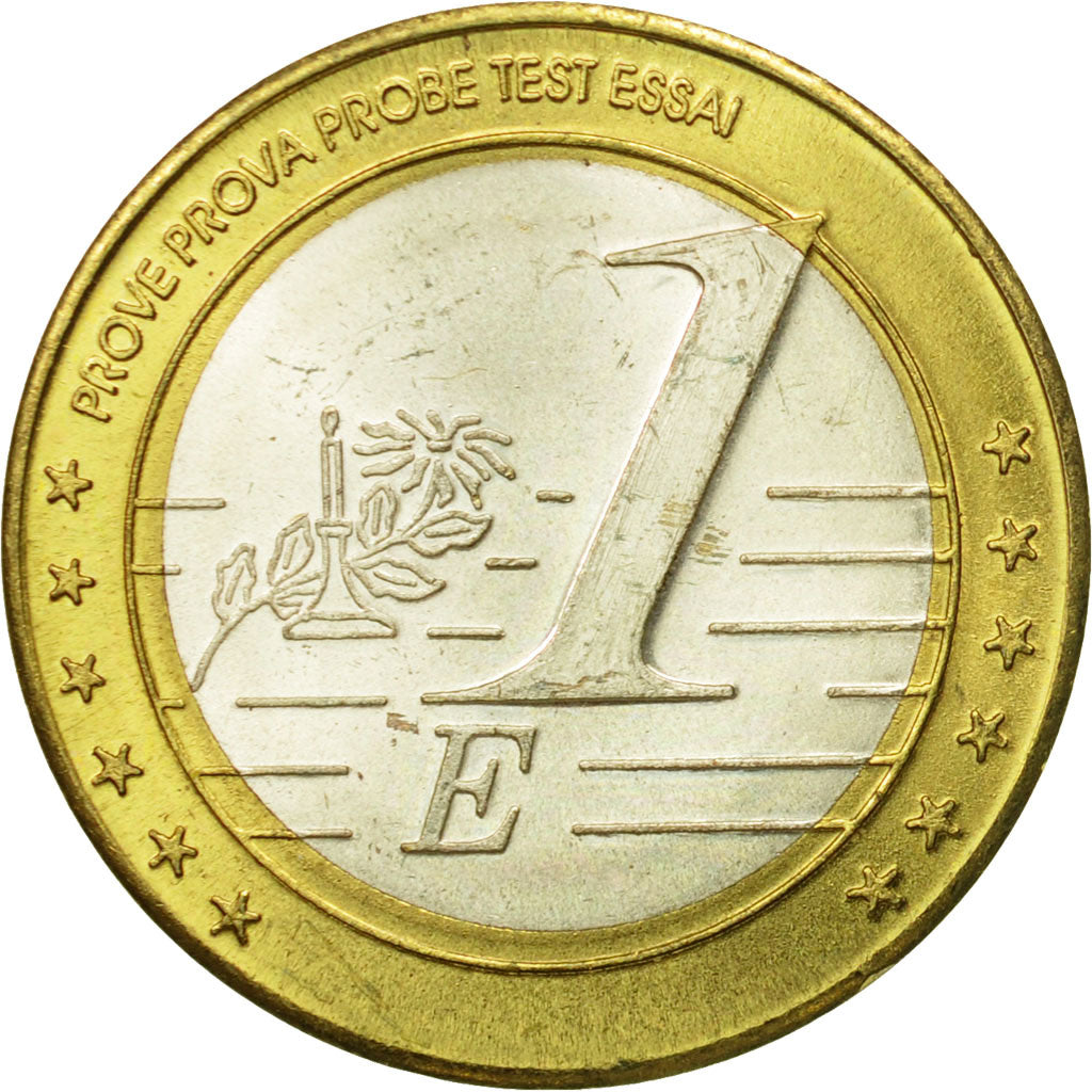 Macedonia, Medal, Essai 1 euro, 2005, MS(63), Bi-Metallic