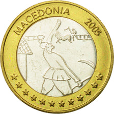 Macedonia, Medal, Essai 2 euros, 2005, MS(63), Bi-Metallic