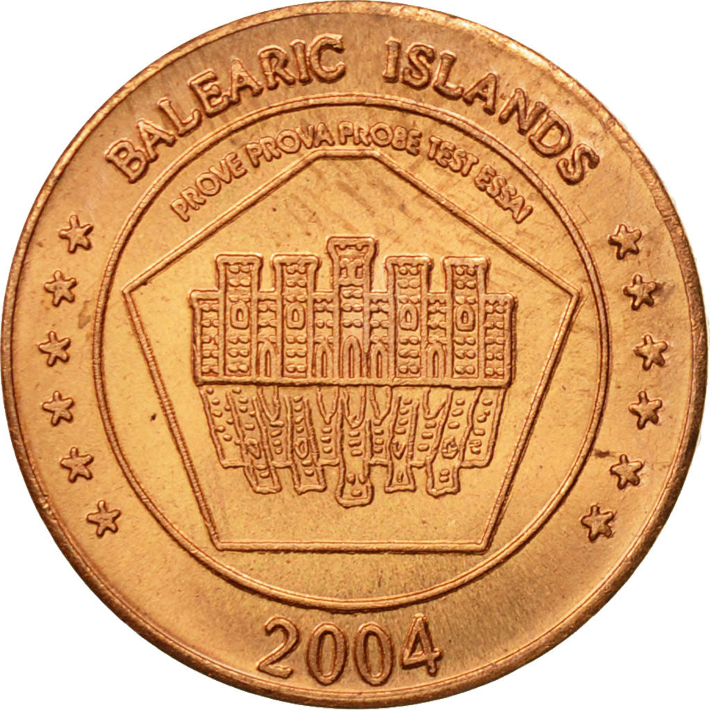 Spain, Medal, Essai 1 cent, 2004, MS(63), Copper