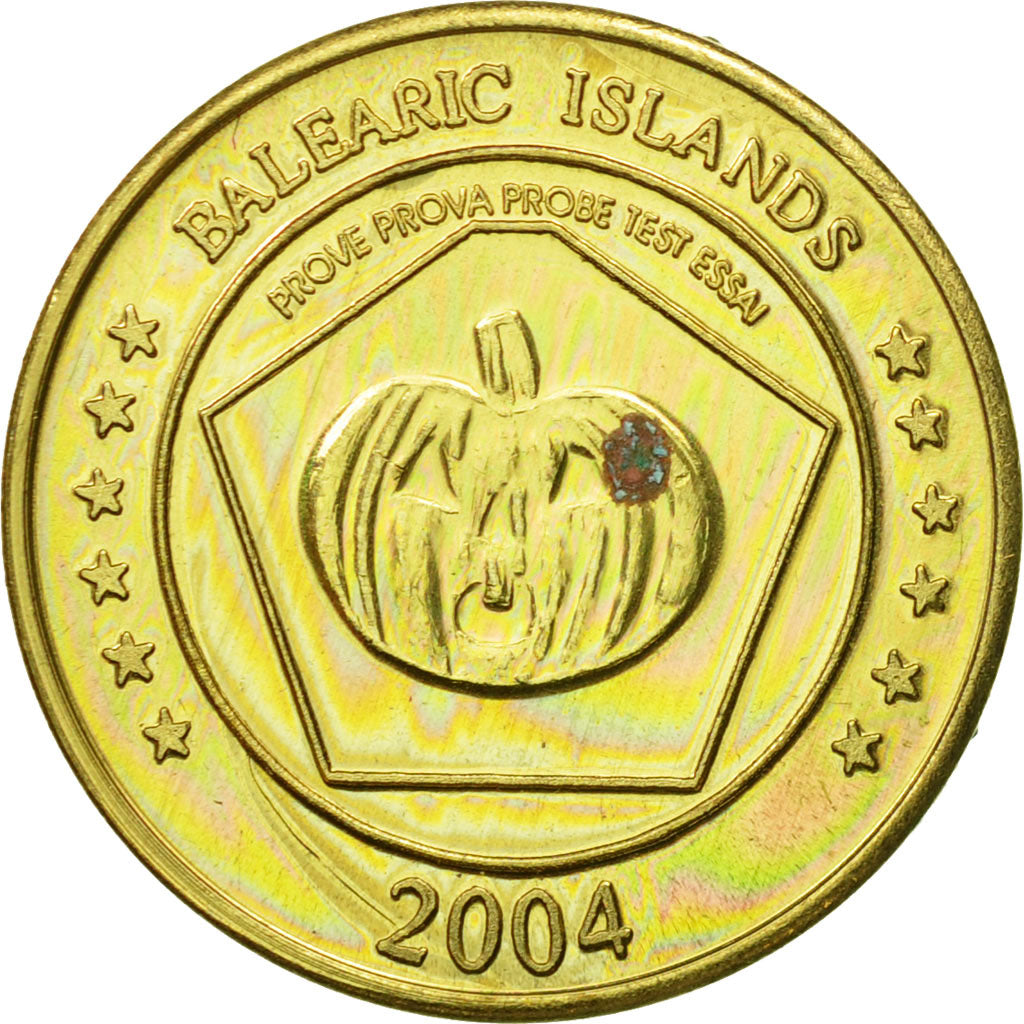 Hiszpania, Medal, Essai 20 cents, 2004, MS(63), Mosiądz
