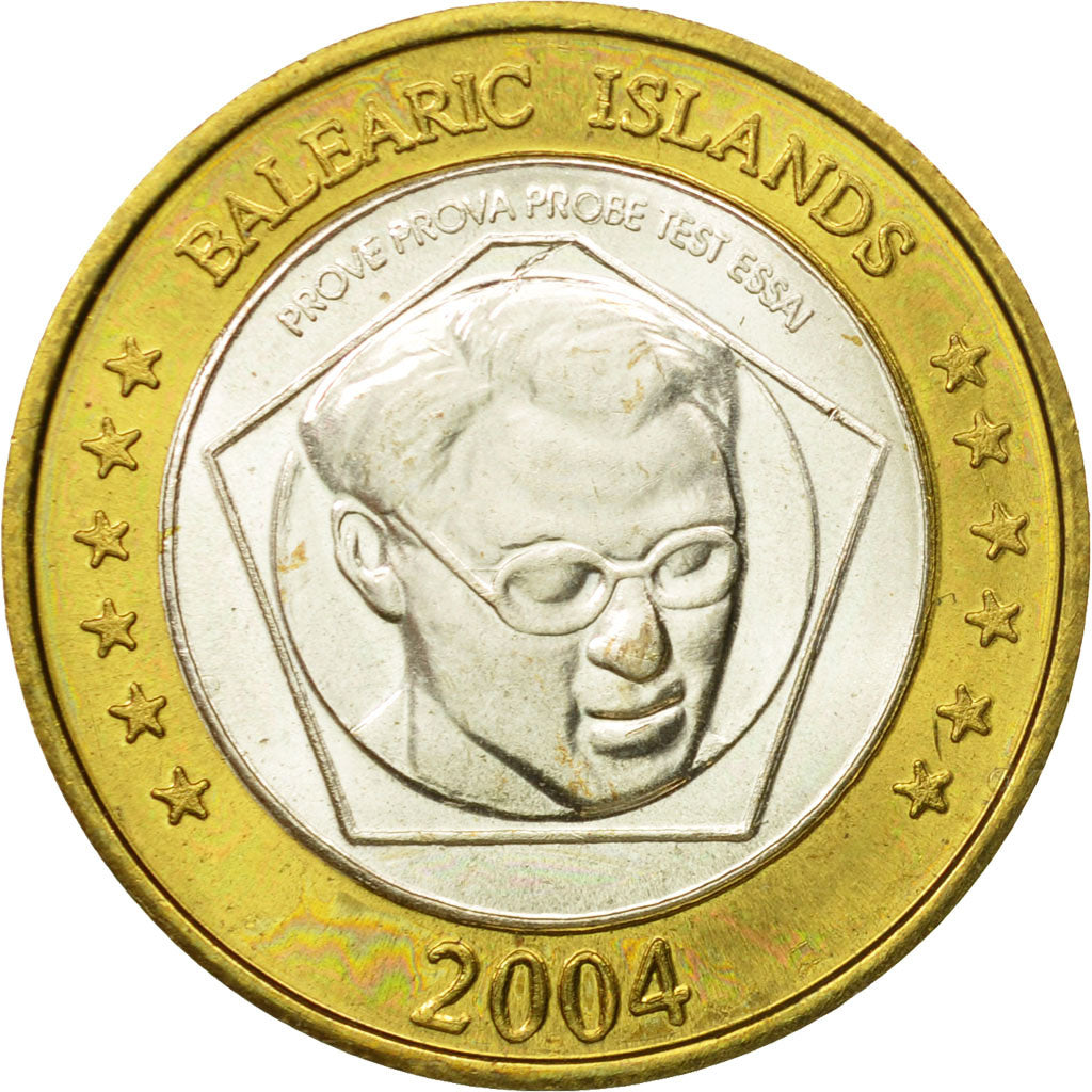 Espagne, Medal, Essai 2 euros, 2004, SPL, Bi-Metallic