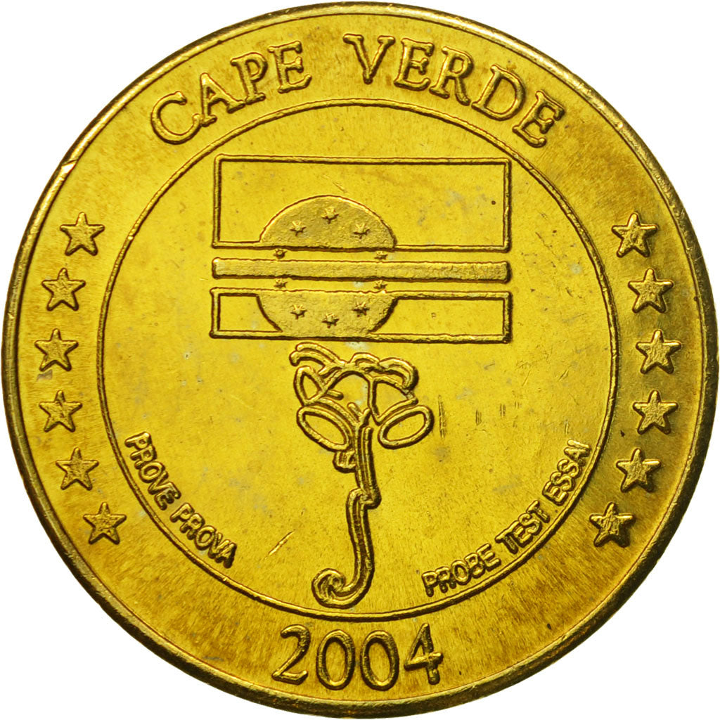 Cape Verde, Medal, Essai 50 cents, 2004, MS(63), Brass