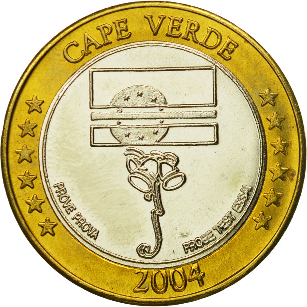 Cape Verde, Medal, Essai 1 euro, 2004, SPL, Bi-Metallic