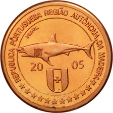 MADEIRA ISLANDS, Medal, Essai 1 cent, 2005, MS(63), Copper