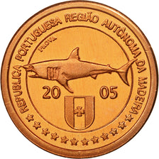 WYSPY MADERA, Medal, Essai 2 cents, 2005, MS(63), Miedź