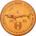 MADEIRA ISLANDS, Medal, Essai 5 cents, 2005, SPL, Rame