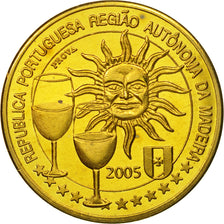MADEIRA ISLANDS, Medal, Essai 50 cents, 2005, SPL, Laiton