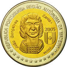MADEIRA ISLANDS, Medal, Essai 2 euros, 2005, MS(63), Bi-Metallic