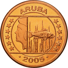 Aruba, Medal, Essai 5 cents, 2005, UNC-, Koper