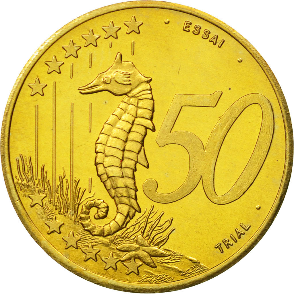 Aruba, Medal, Essai 50 cents, 2005, SPL, Laiton