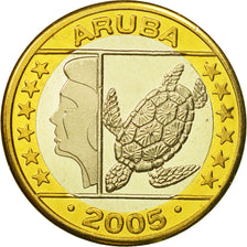Aruba, Medal, Essai 1 euro, 2005, SPL, Bi-Metallic
