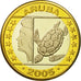 Aruba, Medal, Essai 1 euro, 2005, SC, Bimetálico