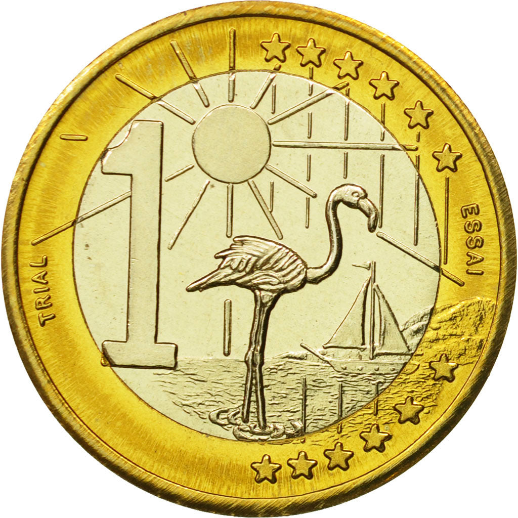 Aruba, Medal, Essai 1 euro, 2005, SPL, Bi-Metallic