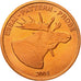 Noruega, Medal, Essai 2 cents, 2004, SC, Cobre