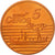 Noruega, Medal, Essai 5 cents, 2004, SC, Cobre