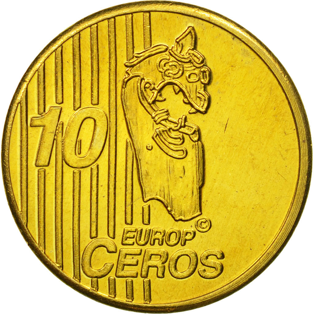 Norwegia, Medal, Essai 10 cents, 2004, MS(63), Mosiądz