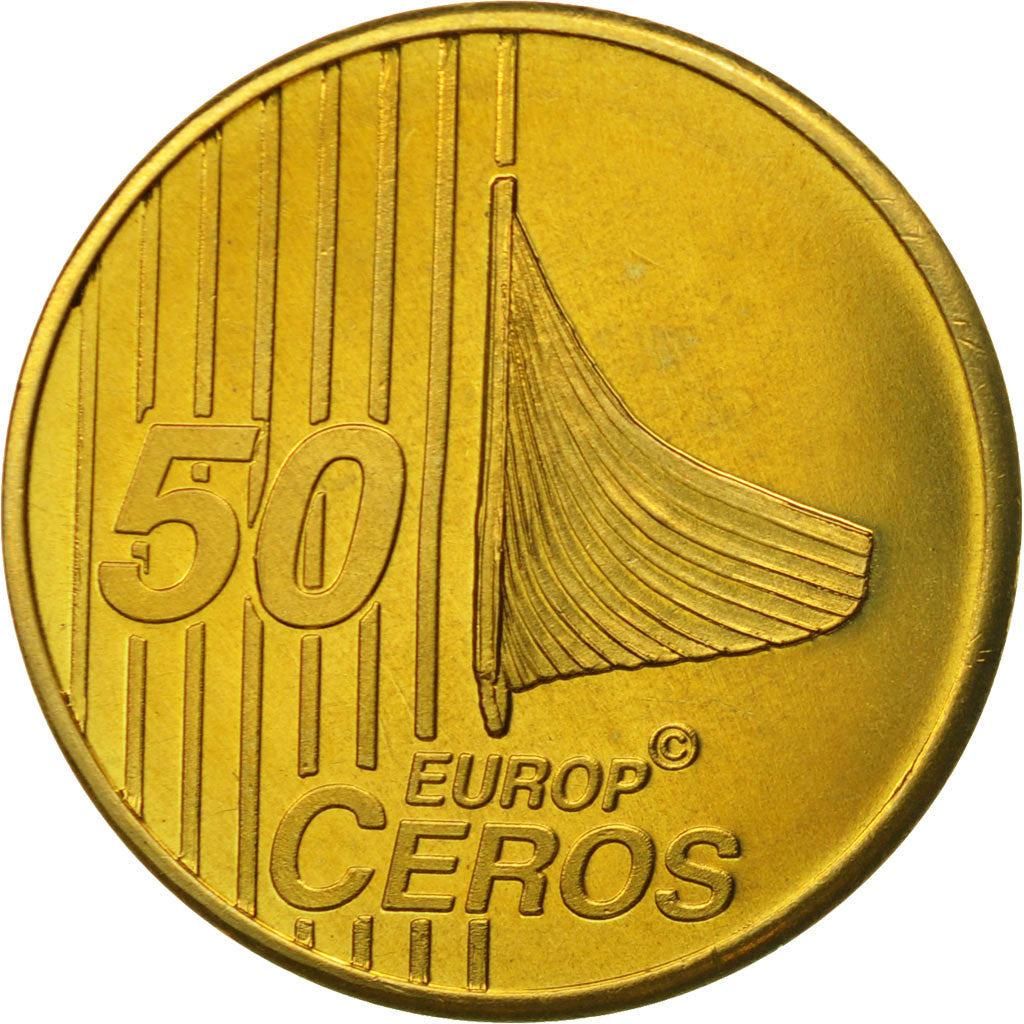 Norway, Medal, Essai 50 cents, 2004, MS(63), Brass