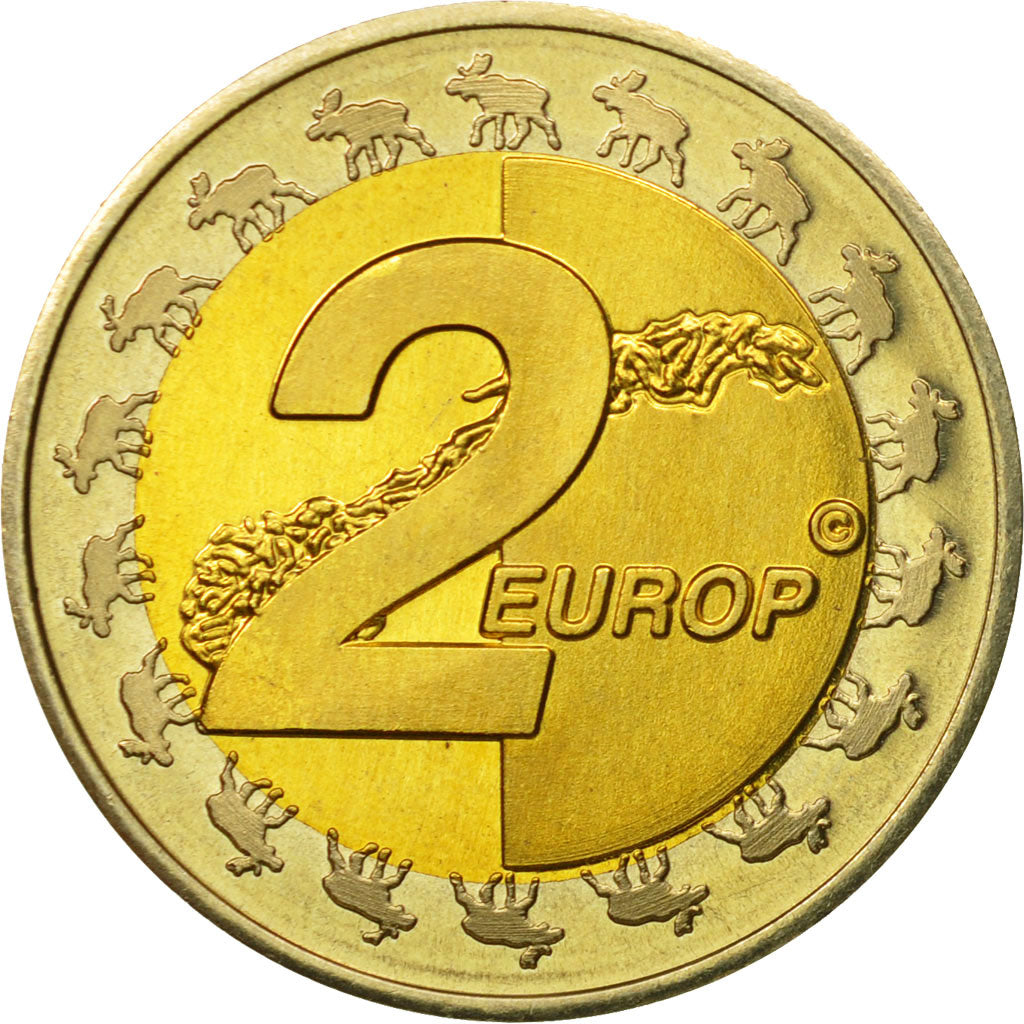 Norvège, Medal, Essai 2 euros, 2004, SPL, Bi-Metallic