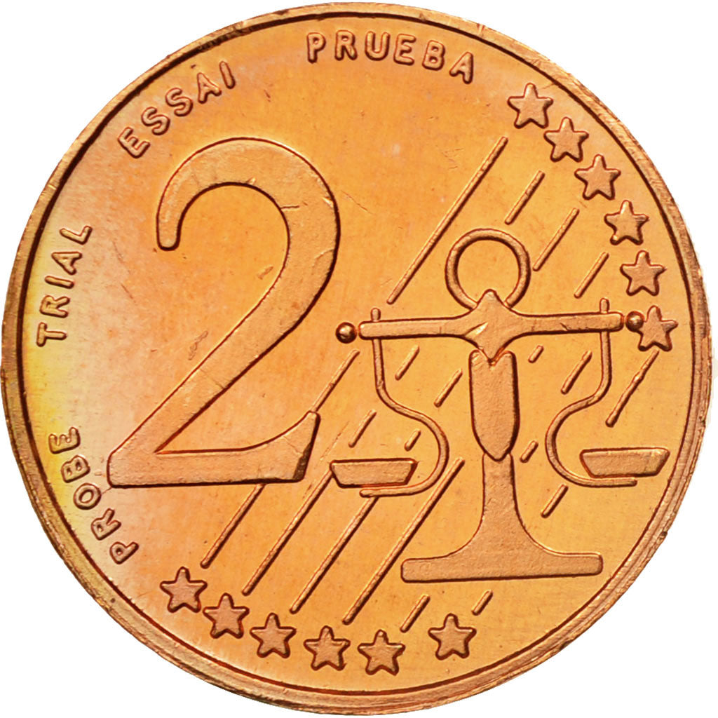 Hungary, Medal, Essai 2 cents, 2004, MS(63), Copper