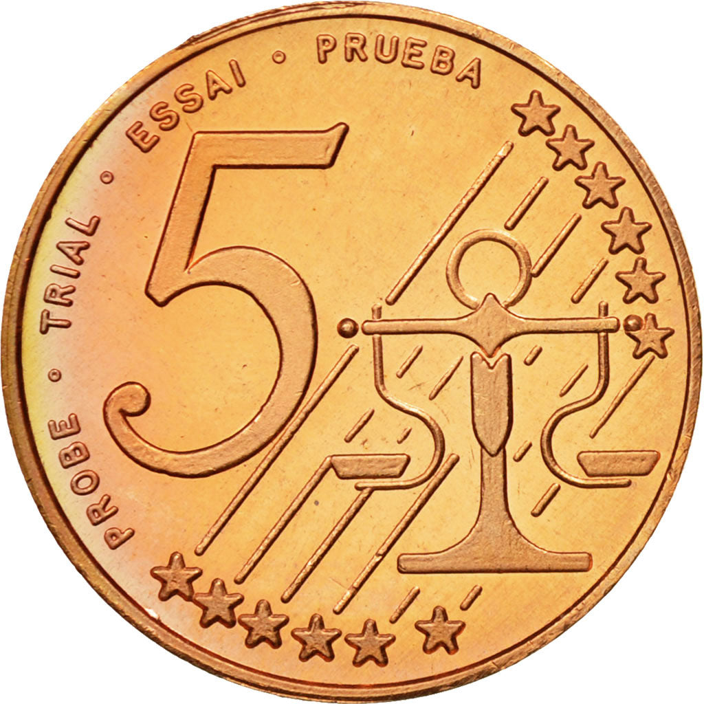 Hungary, Medal, Essai 5 cents, 2004, MS(63), Copper