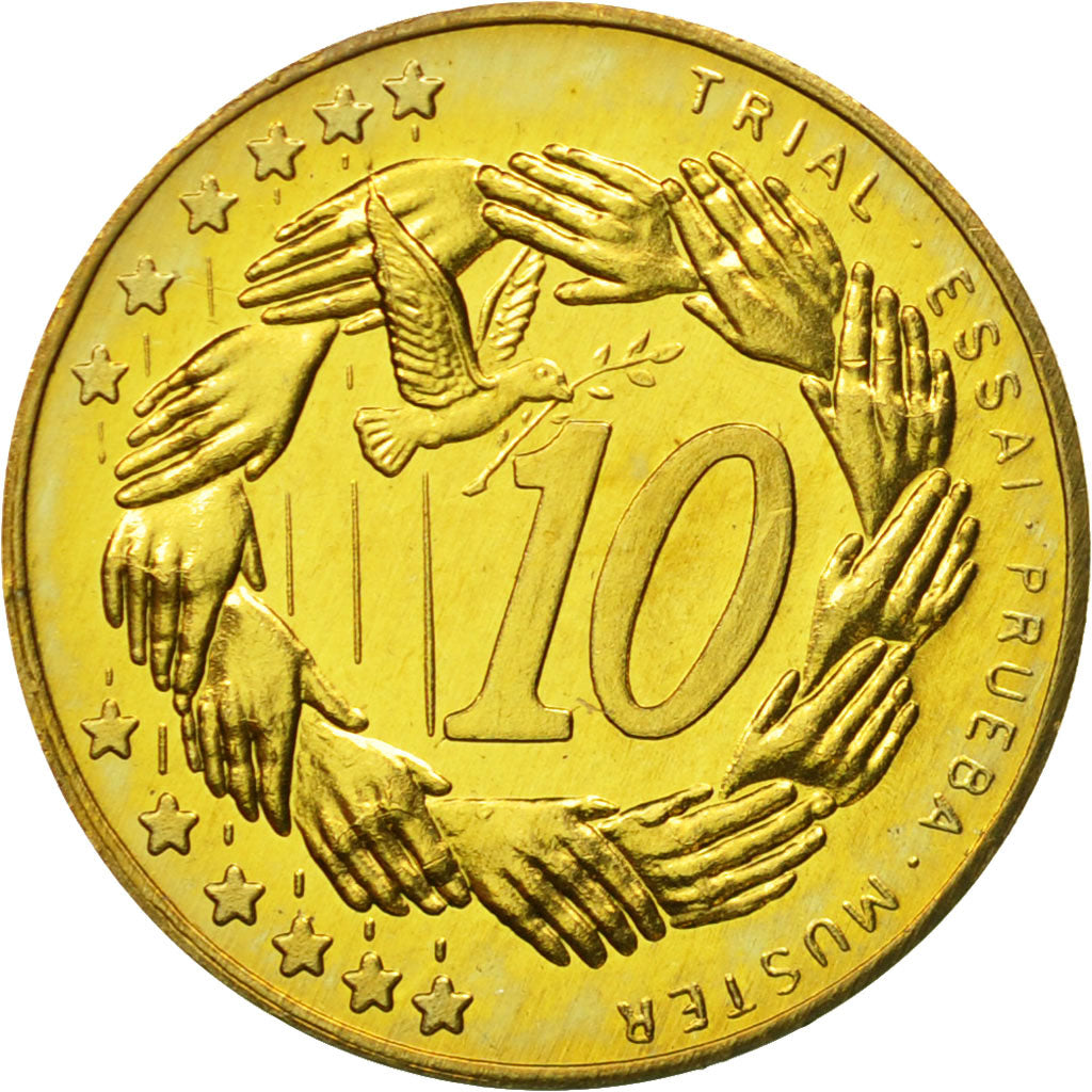 Hungary, Medal, Essai 10 cents, 2004, MS(63), Brass