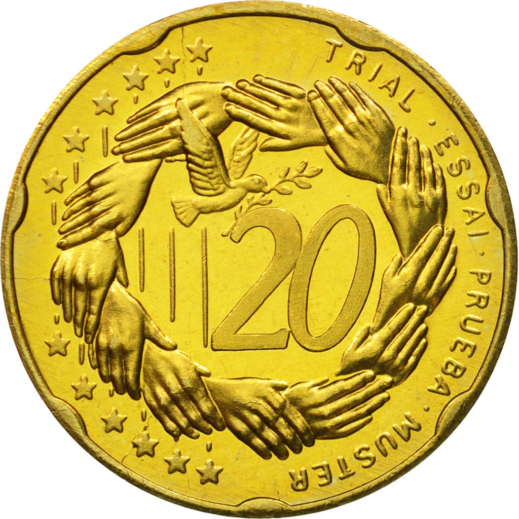 Hungary, Medal, Essai 20 cents, 2004, MS(63), Brass