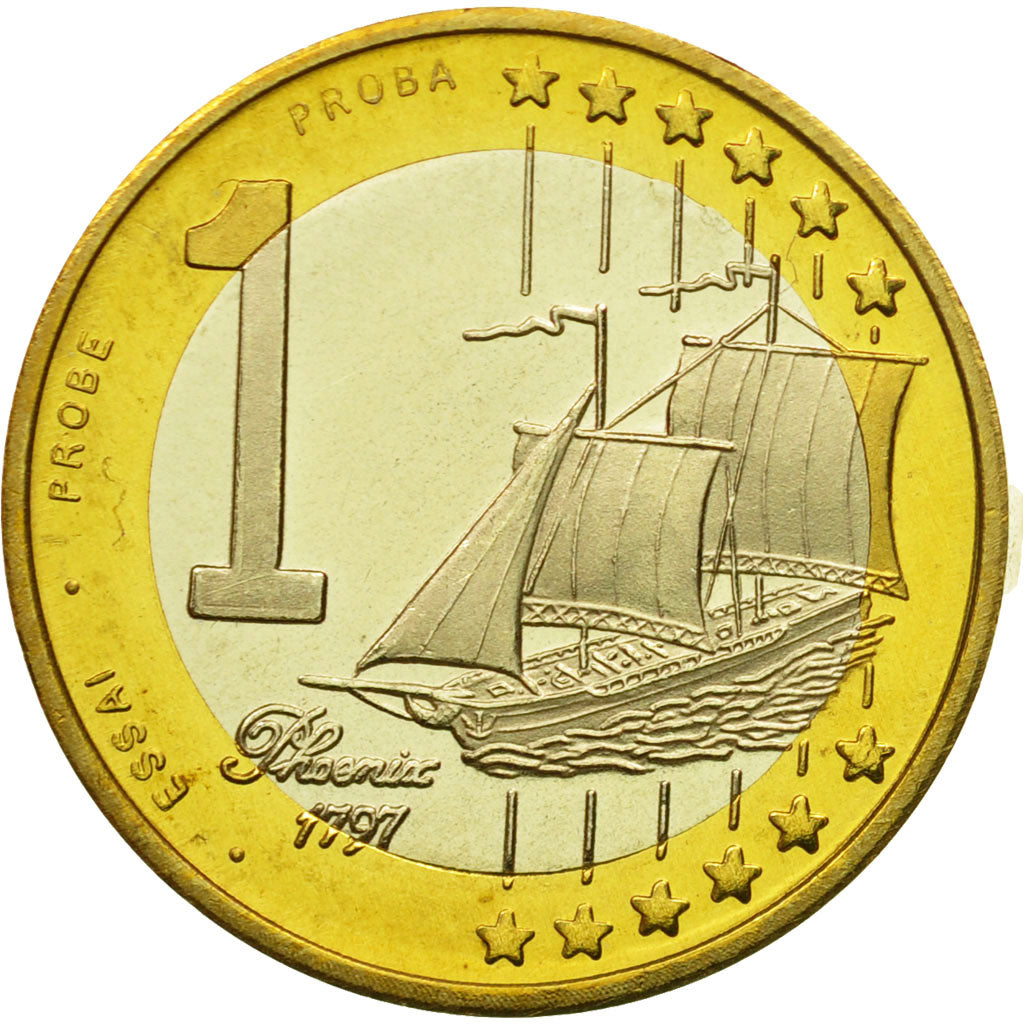 Hungary, Medal, Essai 1 euro, 2004, MS(63), Bi-Metallic