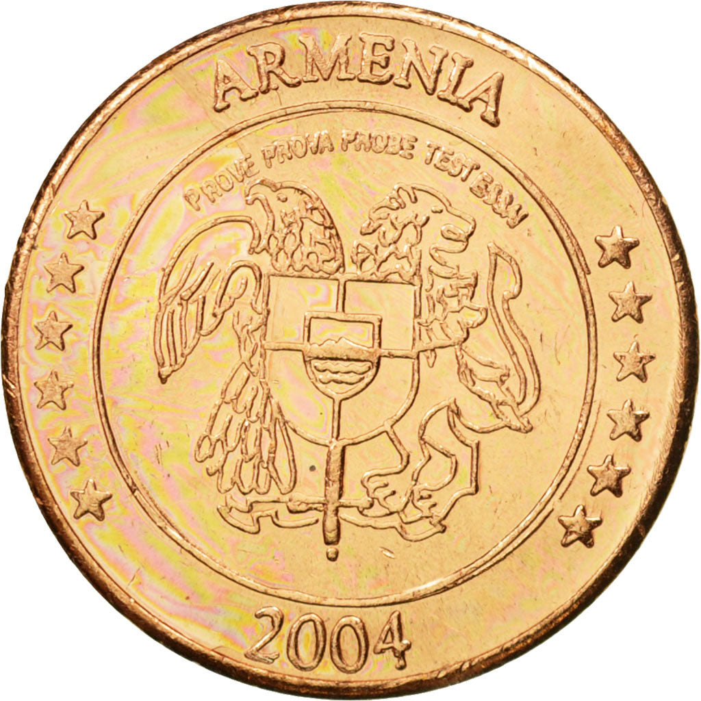 Armenia, Medal, Essai 2 cents, 2004, UNZ, Kupfer