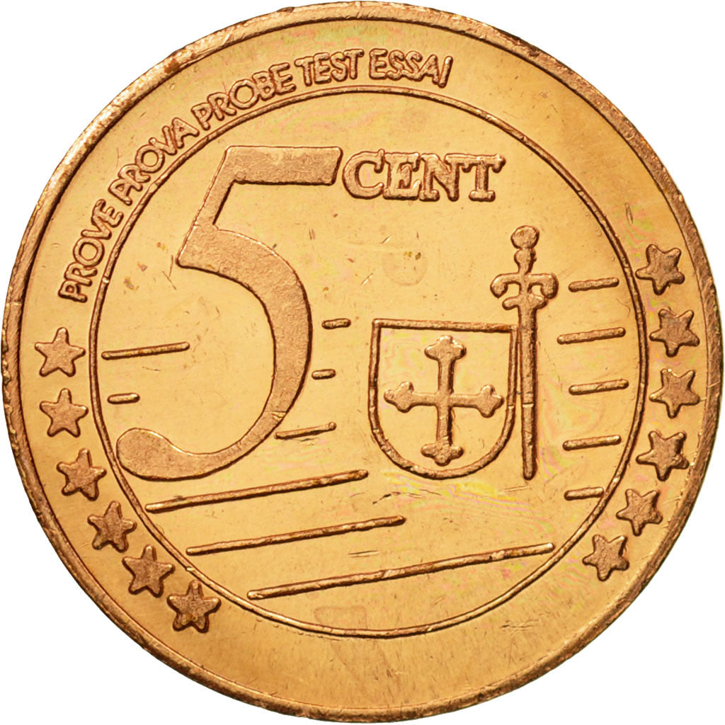 Armenia, Medal, Essai 5 cents, 2004, MS(63), Copper