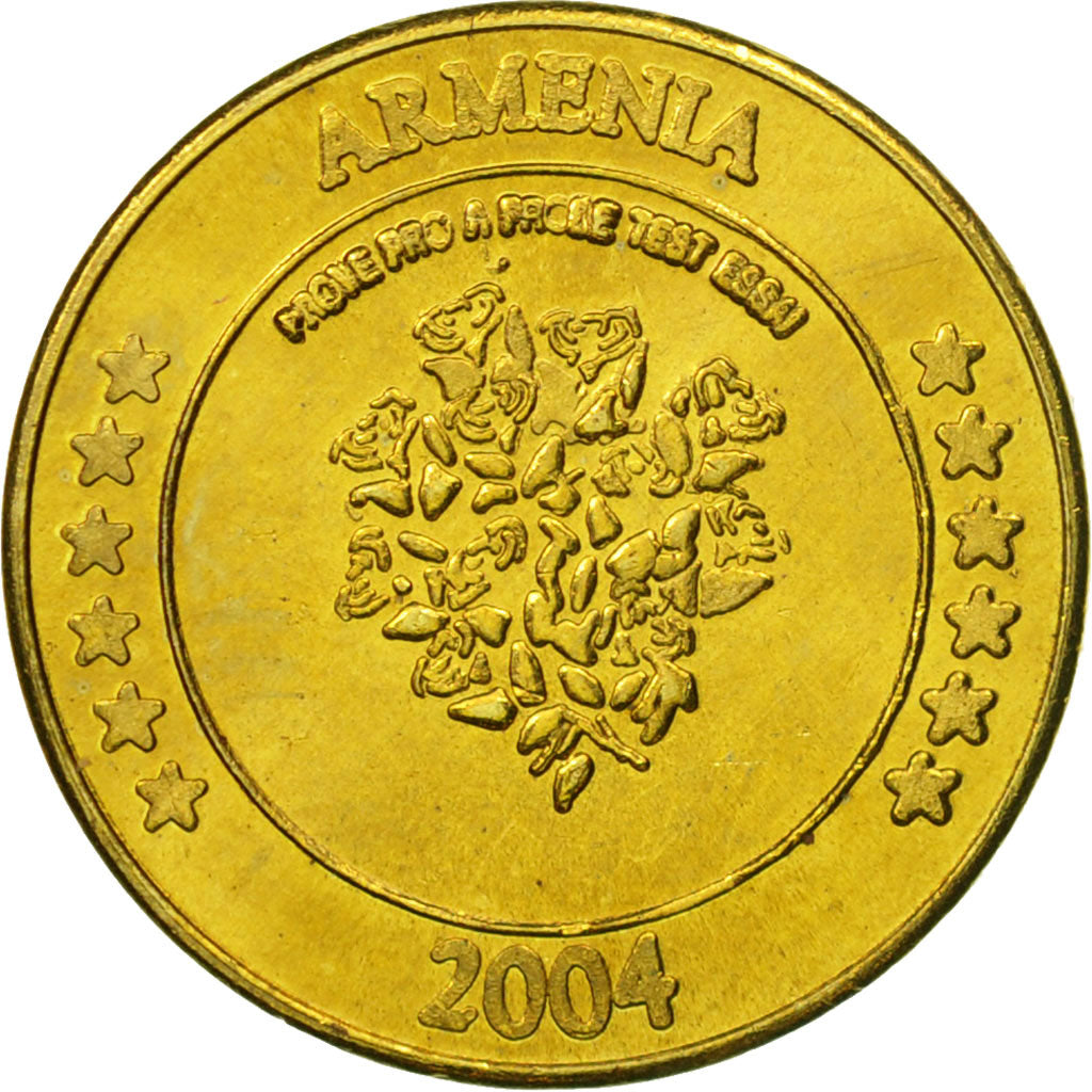 Armenia, Medal, Essai 10 cents, 2004, MS(63), Brass