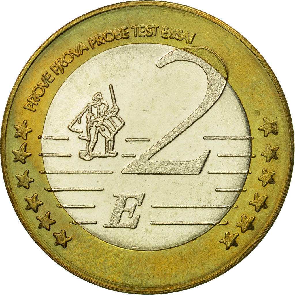 Armenia, Medal, Essai 2 euros, 2004, MS(63), Bi-Metallic
